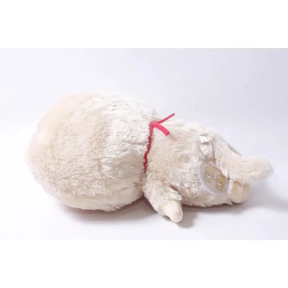 2025 Sekiguchi Monchhichi XL Plush Beige w Pacifier and Tag ~ 260721-WH 167
